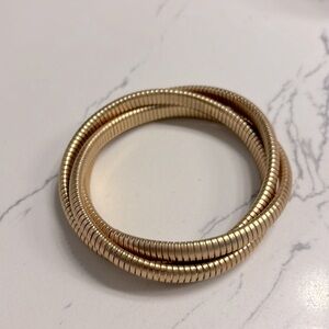 Gold stretchy bangles